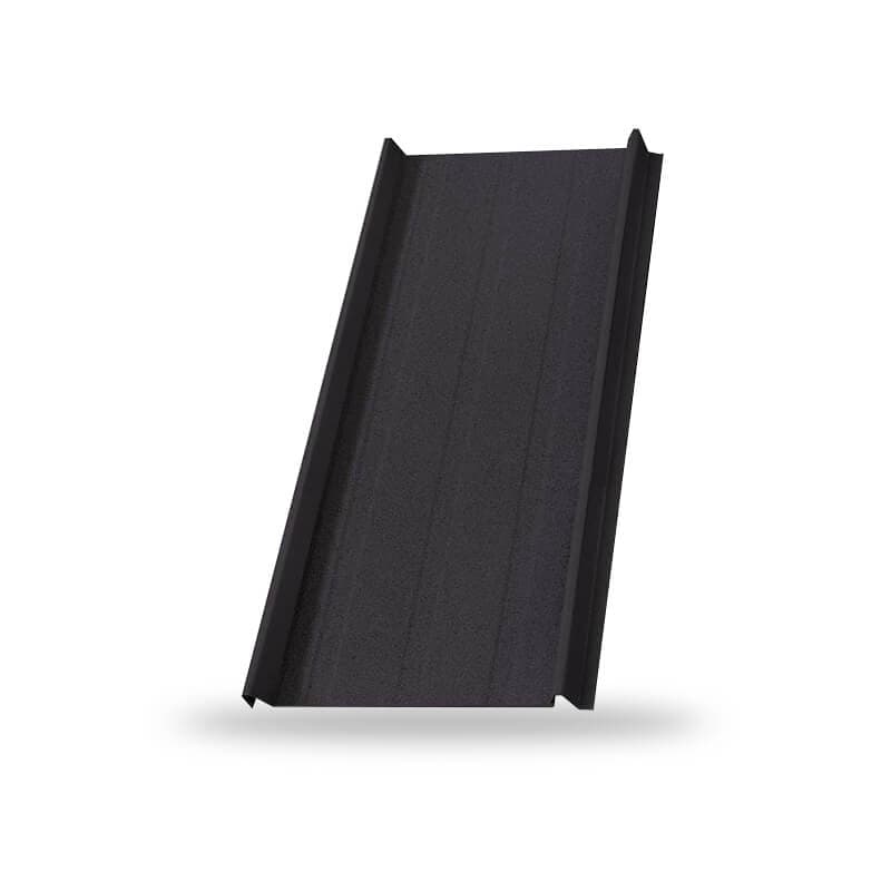 KINROOF หลังคาเหล็กเคลือบเซรามิก SNAPLOCK 300 สี Super Black สีพิเศษ KINROOF