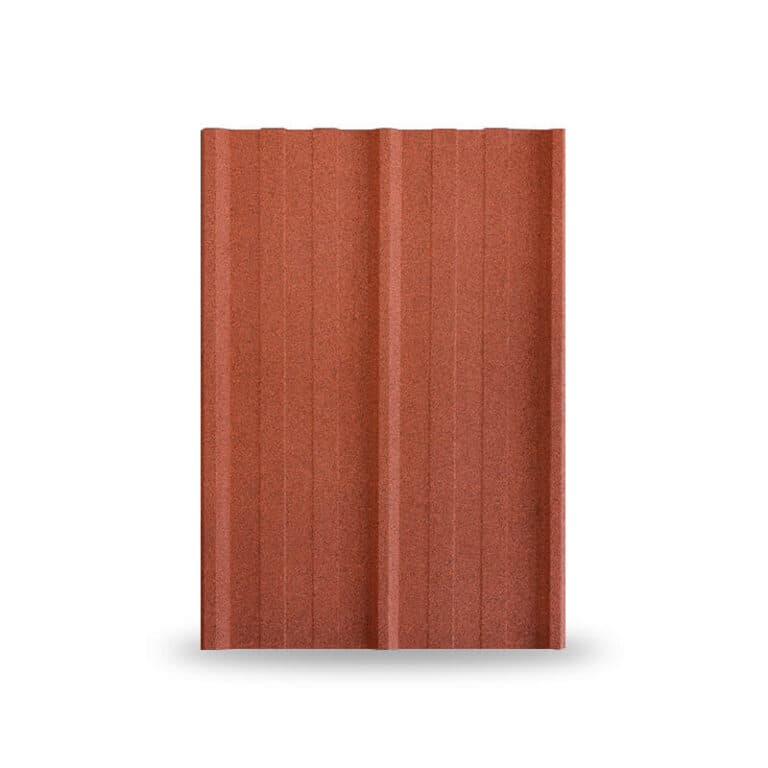 หลังคาเหล็กเคลือบเซรามิก 3 สันลอน 760 สี Salmon Brown KINROOF thumbnail 1