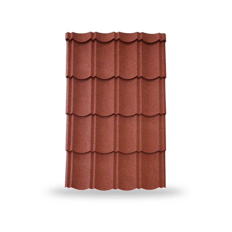 หลังคาเหล็กเคลือบเซรามิก ลอนเมอริเดียน 760 สี Salmon Brown | KINROOF