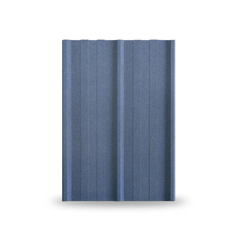 หลังคาเหล็กเคลือบเซรามิก 3 สันลอน 760 สี Andaman Blue สีพิเศษ KINROOF