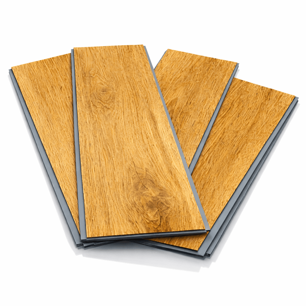 HEARTWOOD กระเบื้องยาง SPC Click-Lock สี.833 Heartwood ขนาด 18.4x122x0.55