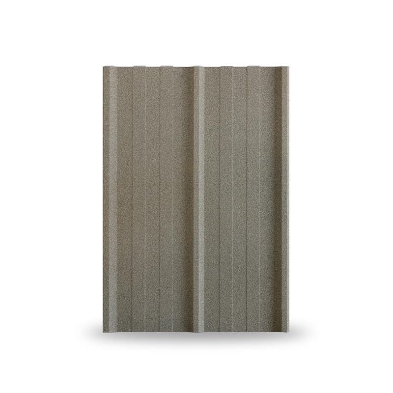 หลังคาเหล็กเคลือบเซรามิก 3 สันลอน 760 สี Natural Granite KINROOF