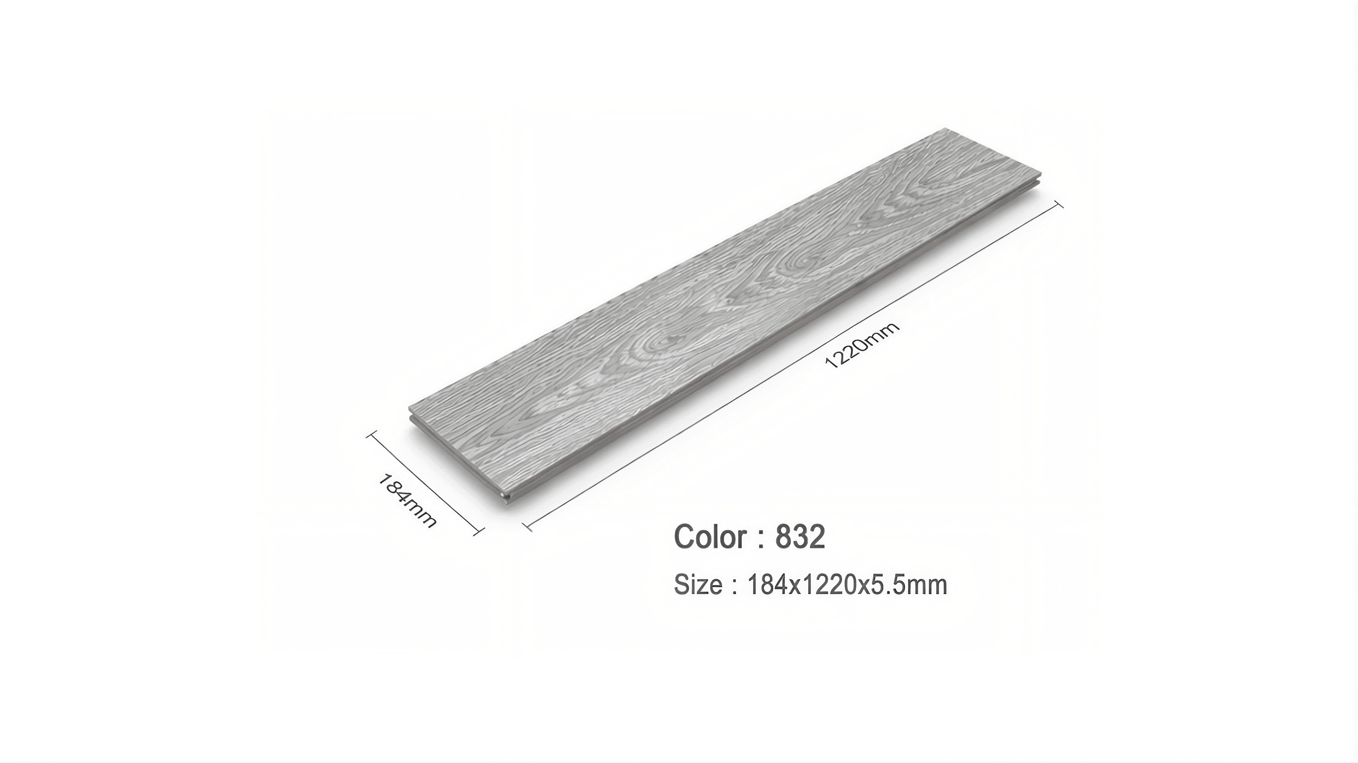 กระเบื้องยาง SPC Click-Lock สี.832