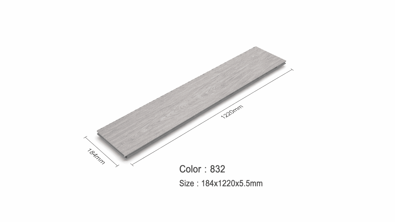 กระเบื้องยาง SPC Click-Lock สี.832