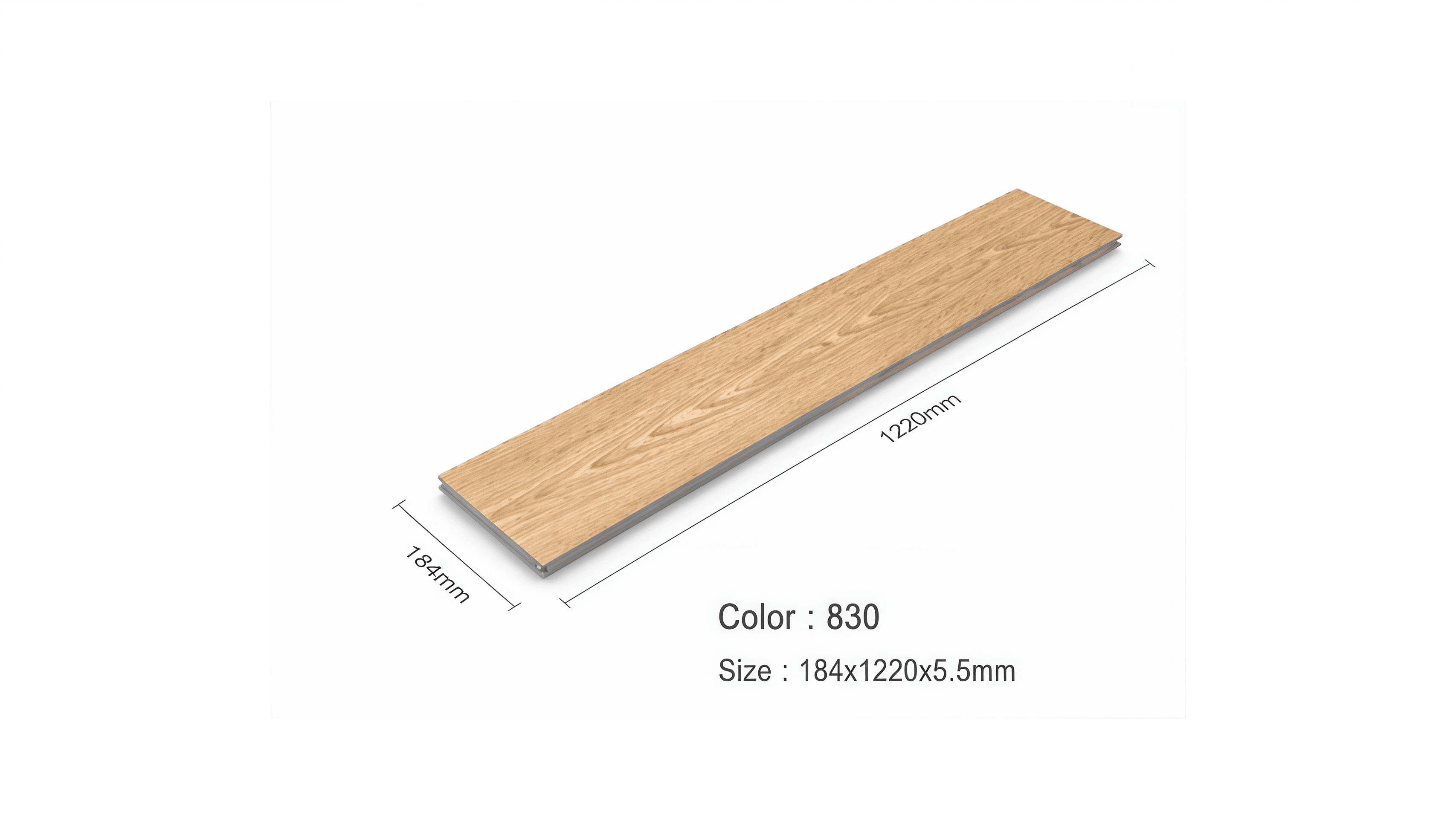กระเบื้องยาง SPC Click-Lock สี.830
