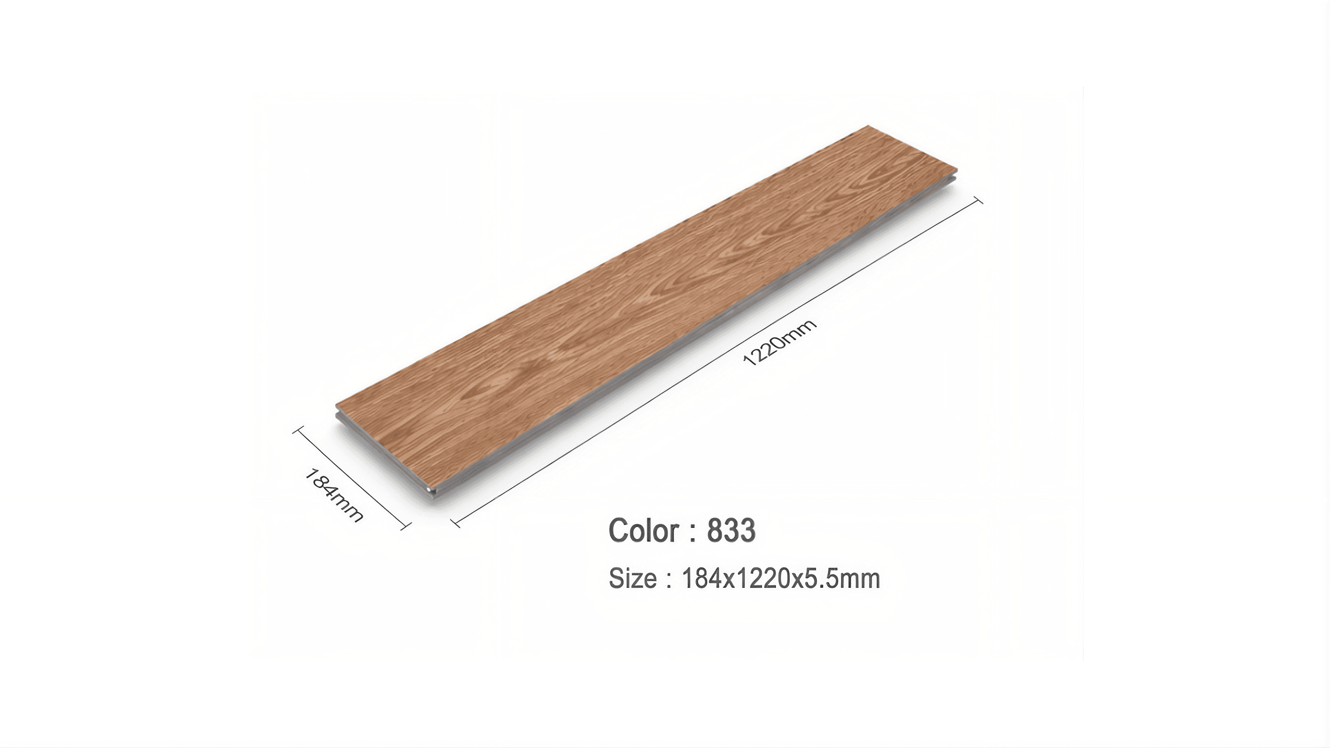กระเบื้องยาง SPC Click-Lock สี.833 